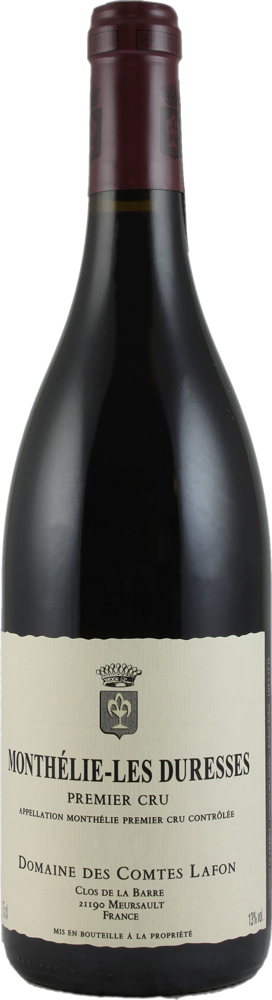 2022 Monthelie 1er Cru Les Duresses, Comtes Lafon bottle shot.