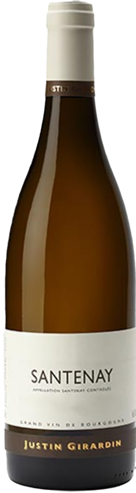 2023 Santenay Blanc Sous la Roche, Justin Girardin bottle shot.