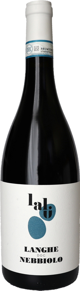 2023 Langhe Nebbiolo, Azienda Agricola Lalù, Piedmont bottle shot.