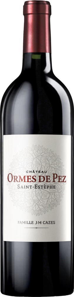 2018 Château Ormes de Pez, Cru Bourgeois St-Estèphe bottle shot.