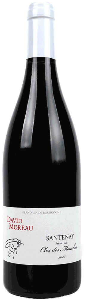 2022 Santenay 1er Cru Clos des Mouches, David Moreau bottle shot.