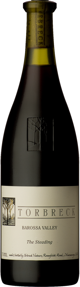 2020 The Steading, Torbreck, Barossa Valley bottle shot.