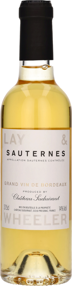 2016 Lay & Wheeler Sauternes by Château Suduiraut bottle shot.
