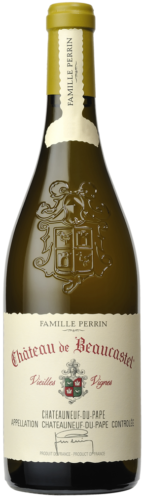 2017 Roussanne Vieilles Vignes, Château de Beaucastel bottle shot.