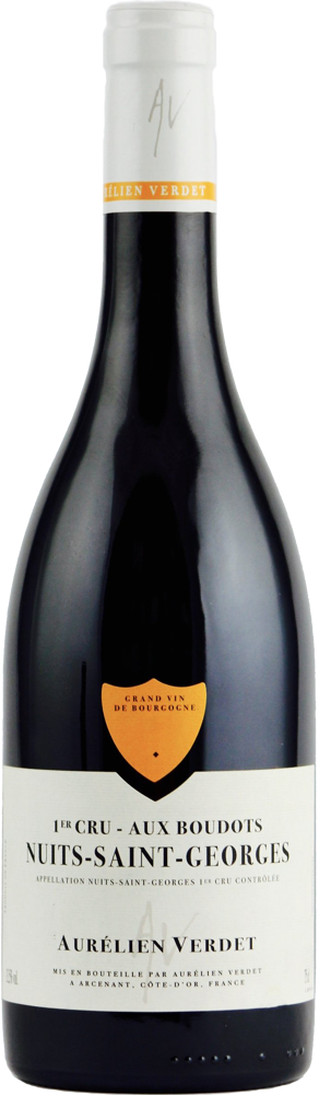 2017 Nuits-St-Georges Hauts Pruliers, Aurélien Verdet bottle shot.