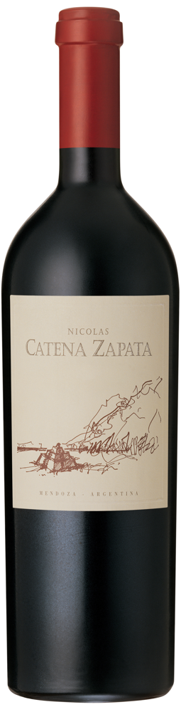 2020 Nicolás Catena Zapata, Mendoza bottle shot.