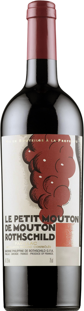 2021 Le Petit Mouton, Pauillac bottle shot.