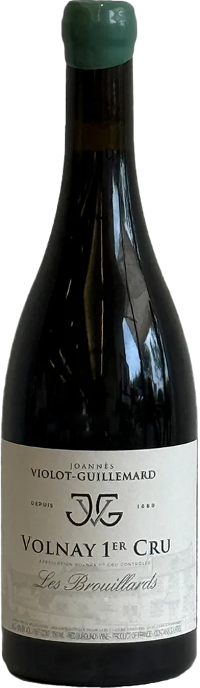 2023 Volnay 1er Cru Les Brouillards, Domaine Violot-Guillemard bottle shot.