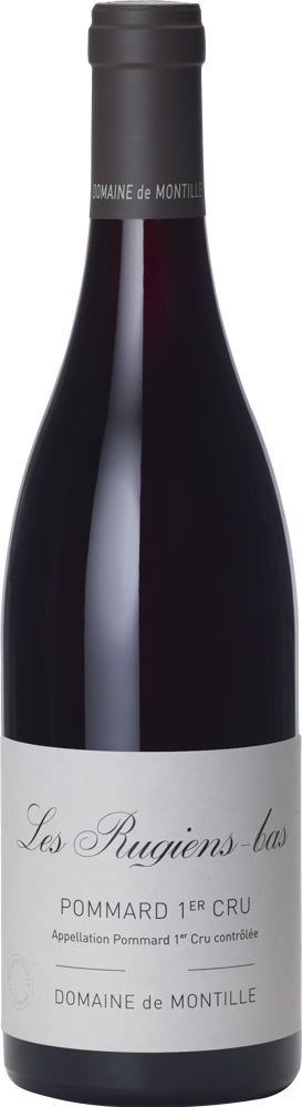 2019 Pommard 1er Cru Les Rugiens-Bas, Domaine de Montille bottle shot.