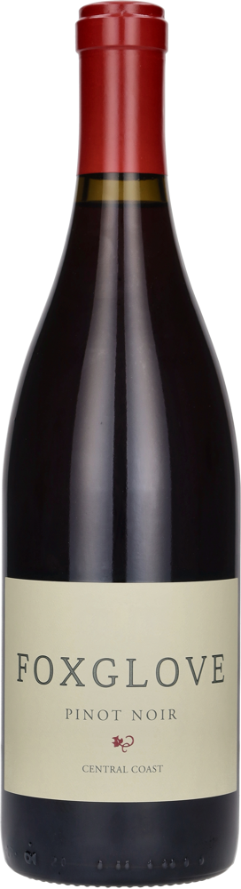 2017 Pinot Noir, Foxglove, Central Coast bottle shot.