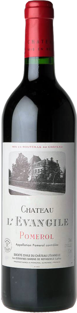 2020 Château l'Evangile, Pomerol bottle shot.
