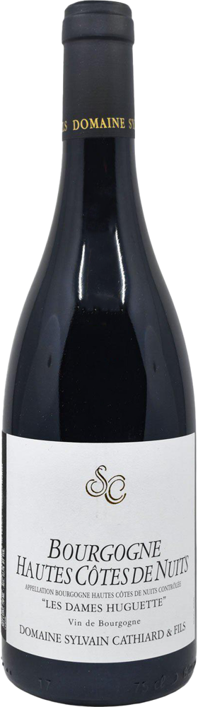 2020 Hautes-Côtes de Nuits Les Dames Huguette, Sylvain Cathiard bottle shot.