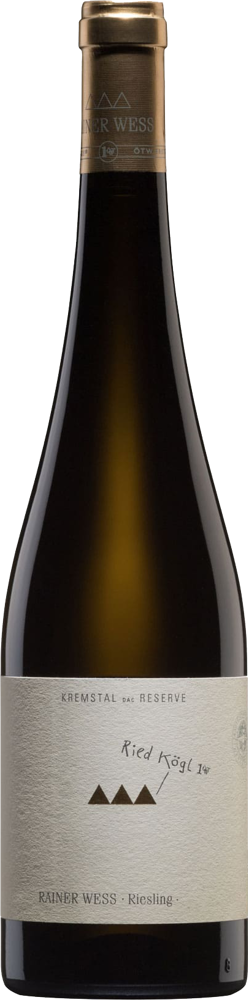 2021 Riesling Kögl 1.ÖTW, Rainer Wess, Kremstal bottle shot.