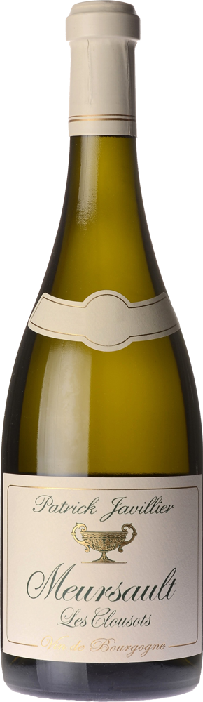 2022 Meursault Les Clousots, Patrick Javillier bottle shot.