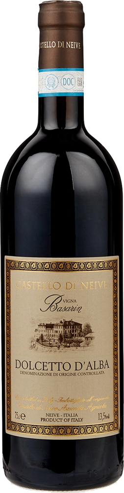 2019 Dolcetto d'Alba Vigna Basarin, Castello di Neive bottle shot.