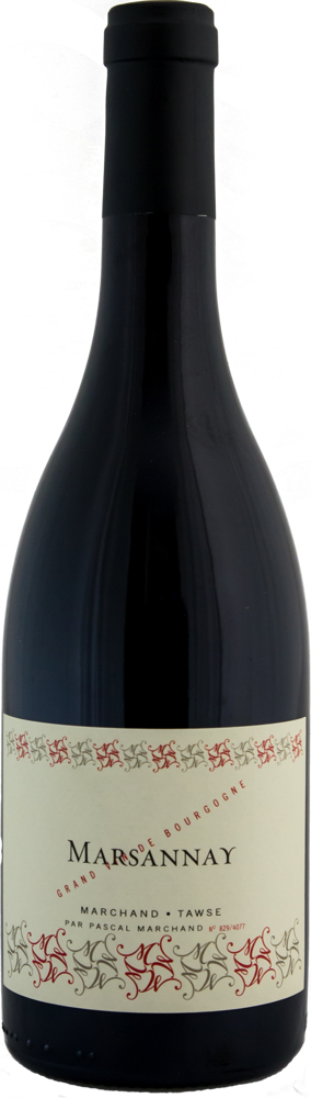 2023 Marsannay, Marchand-Tawse bottle shot.