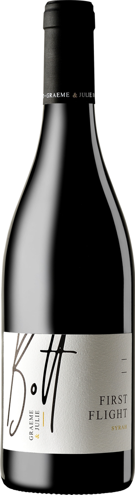 2022 First Flight Syrah, Domaine Graeme & Julie Bott bottle shot.
