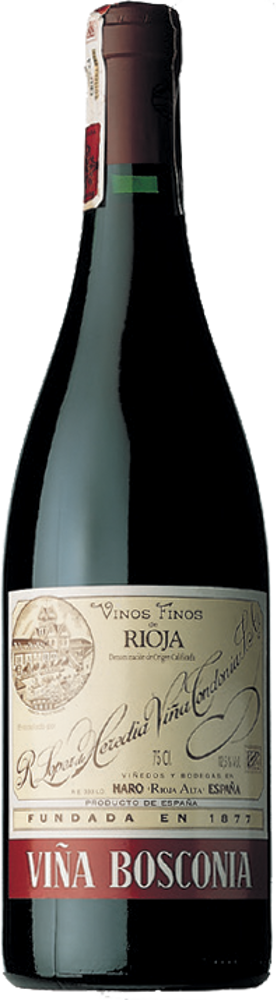 2011 Vina Bosconia Reserva, R. López de Heredia, Rioja bottle shot.