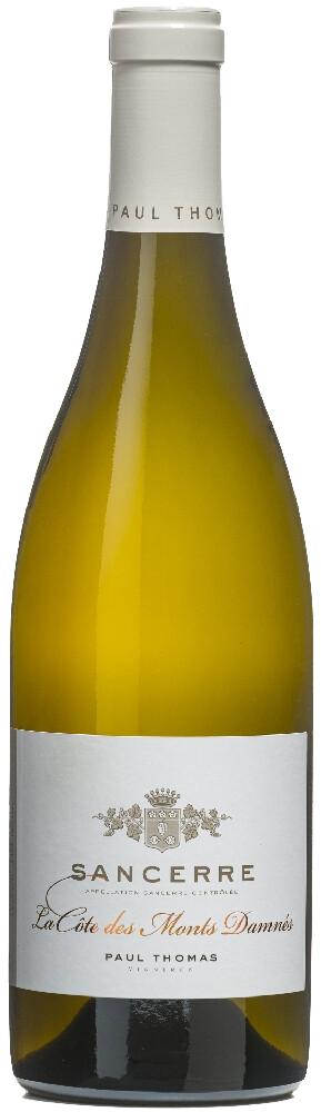 2023 Sancerre Blanc, Les Monts Damnés, Domaine Paul Thomas bottle shot.