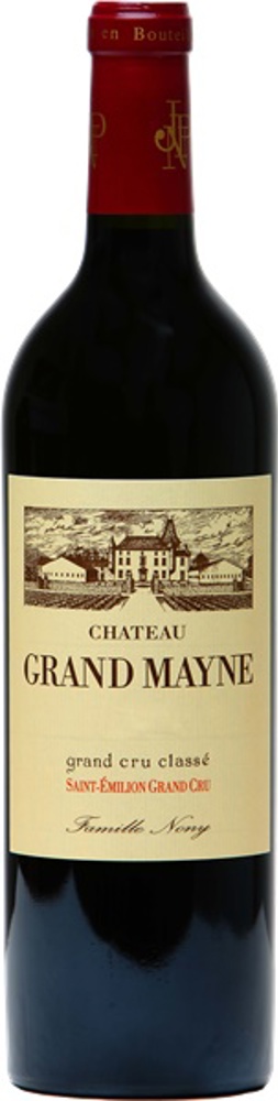 2021 Château Grand Mayne, Grand Cru Classé St-Emilion bottle shot.