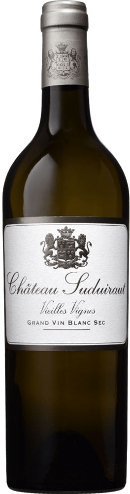 2023 Château Suduiraut Vieilles Vignes Grand Vin Blanc Sec, Bordeaux bottle shot.