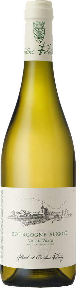 2023 Bourgogne Aligoté Vieilles Vignes, Domaine Felettig bottle shot.
