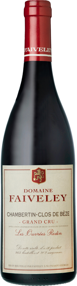 2023 Chambertin-Clos de Bèze 'Les Ouvrées Rodin' Grand Cru, Domaine Faiveley bottle shot.
