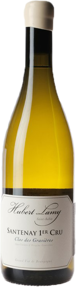 2023 Santenay 1er Cru Blanc, Clos des Gravières, Hubert Lamy bottle shot.