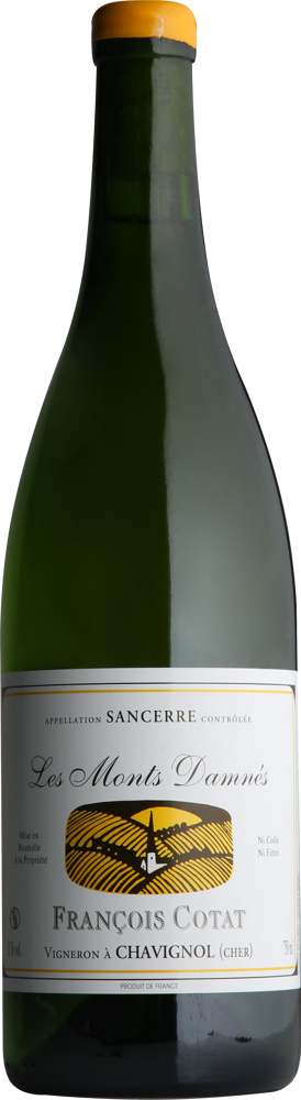 2024 Sancerre Les Monts Damnés, François Cotat bottle shot.
