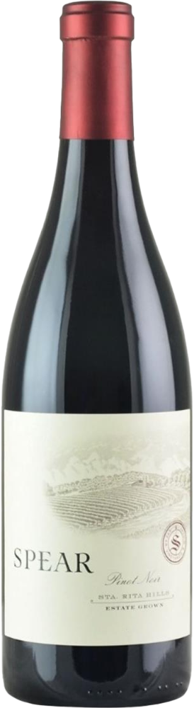 2019 Estate Pinot Noir, Spear Winery, Santa Rita Hills bottle shot.