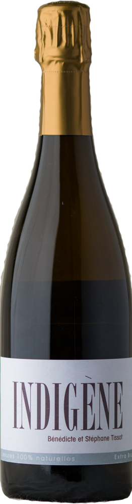 N/V Crémant de Jura Indigene (Base Wine 2020), Tissot, Jura bottle shot.