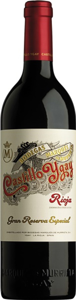 2005 Castillo Ygay Gran Reserva Especial, Marqués de Murrieta, Rioja bottle shot.