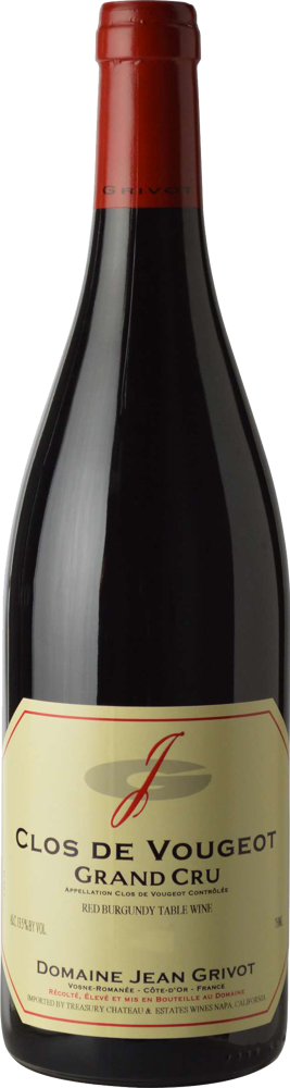 2021 Clos de Vougeot Grand Cru, Jean Grivot bottle shot.