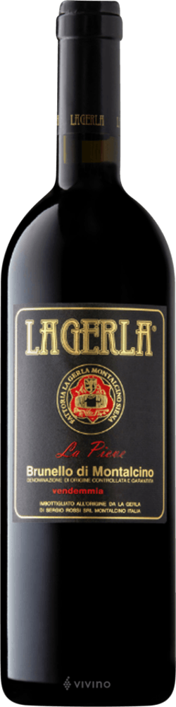 2017 Brunello di Montalcino La Pieve, La Gerla, Tuscany bottle shot.