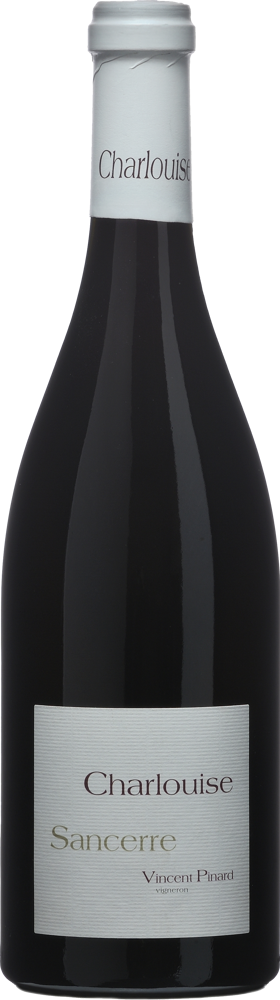 2022 Sancerre Rouge Charlouise, Vincent Pinard bottle shot.
