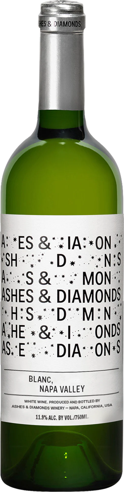 2018 Blanc Nº 4, Ashes & Diamonds, Napa Valley bottle shot.