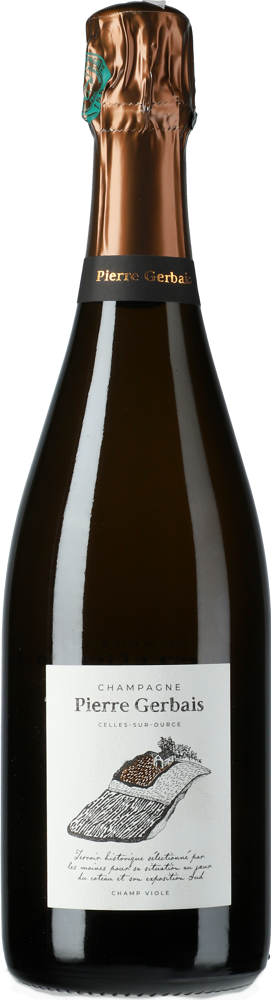 N/V Champ Viole, Extra Brut, Pierre Gerbais (2011-2019 Base Vintages) bottle shot.