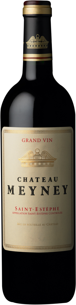 2016 Château Meyney, Cru Bourgeois St-Estèphe bottle shot.