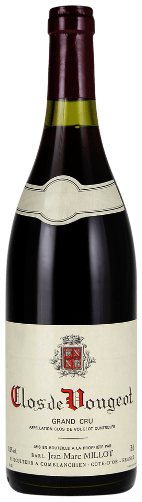 2023 Clos de Vougeot Grand Cru, Domaine Jean-Marc Millot bottle shot.