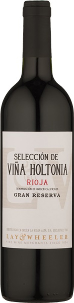 2008 Lay & Wheeler Rioja Gran Reserva bottle shot.