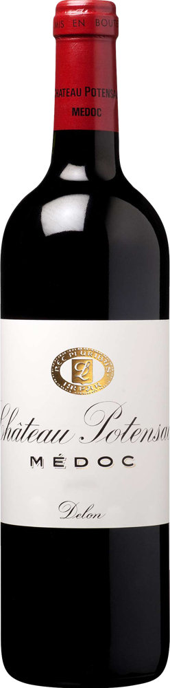 2021 Château Potensac, Cru Bourgeois Médoc bottle shot.