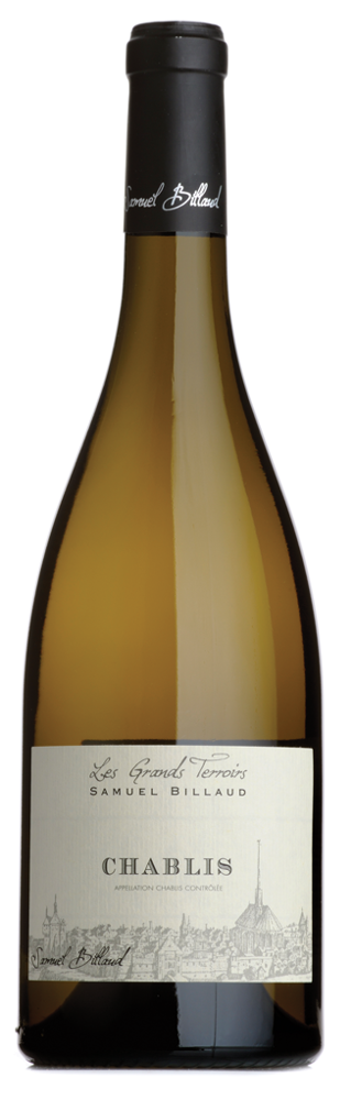 2016 Chablis 'Les Grands Terroirs', Samuel Billaud bottle shot.