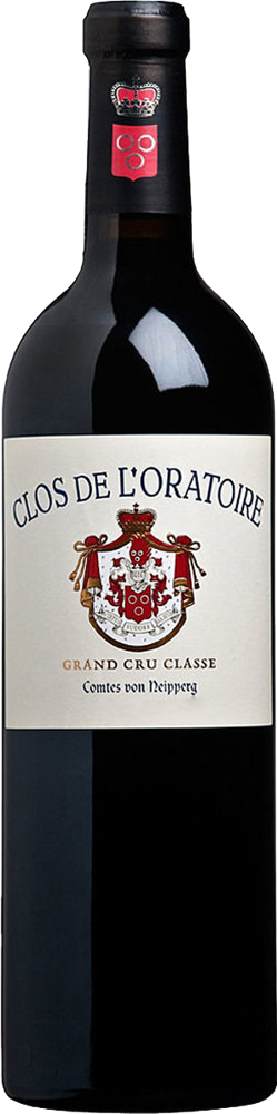 2022 Clos de l'Oratoire, Grand Cru Classé St-Emilion bottle shot.