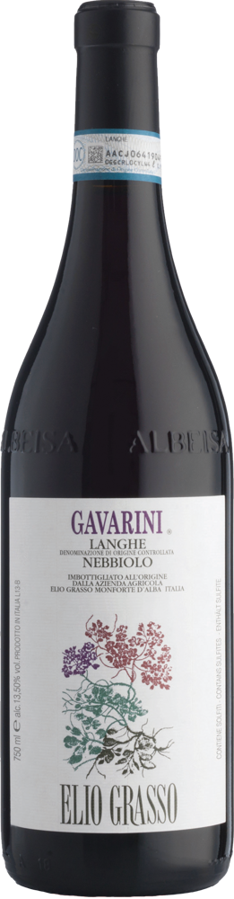 2023 Langhe Nebbiolo, Elio Grasso, Piedmont bottle shot.