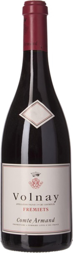 2020 Volnay 1er Cru Les Frémiets, Comte Armand bottle shot.