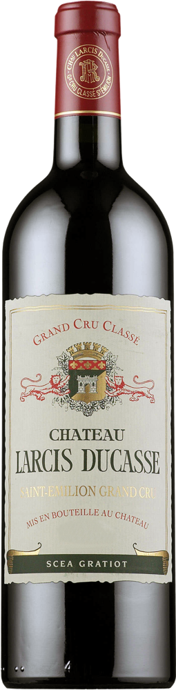 2021 Château Larcis-Ducasse, Grand Cru Classé St-Emilion bottle shot.