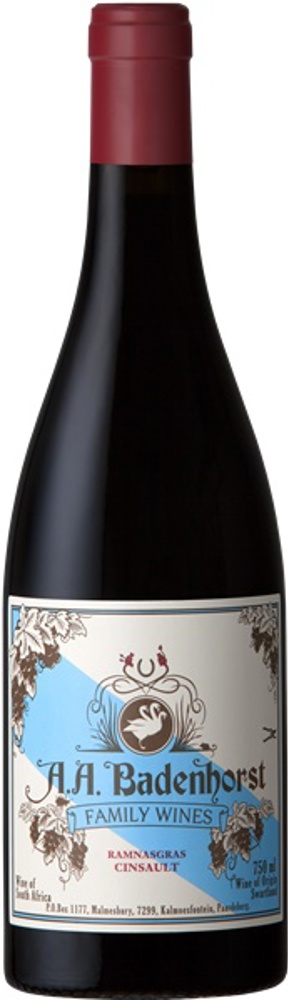 2021 Ramnasgras Cinsault, AA Badenhorst, Swartland bottle shot.