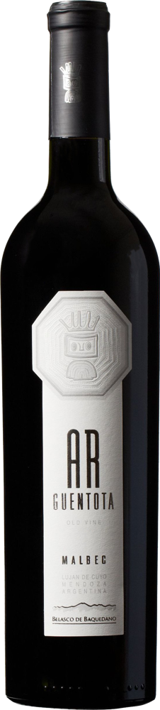 2011 Ar Guentota Malbec, Belasco de Baquedano, Mendoza bottle shot.