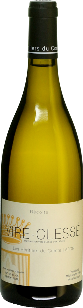 2023 Viré-Clessé, Héritiers du Comte Lafon bottle shot.