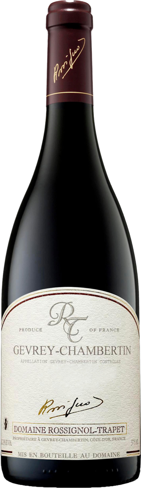 2023 Gevrey-Chambertin 1er Cru Petite Chapelle, Domaine Rossignol-Trapet bottle shot.